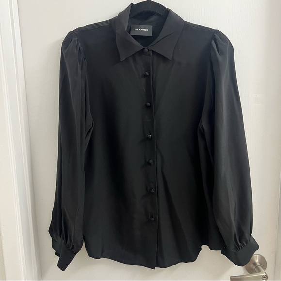 The kooples black silk button up - Picture 4 of 5